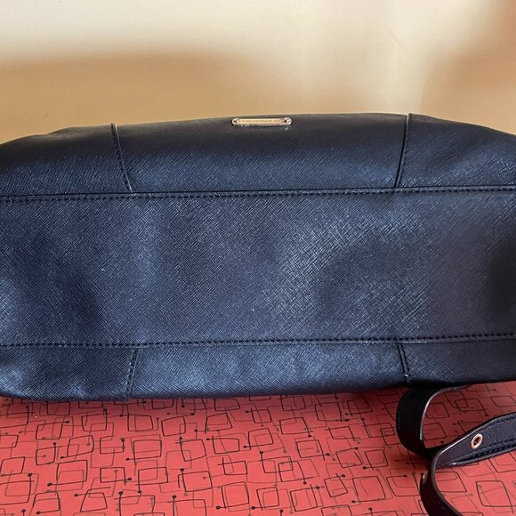 Rebecca Minkoff Black Satchel with blue Leopard Interior - NEW (never used) - Picture 3 of 8